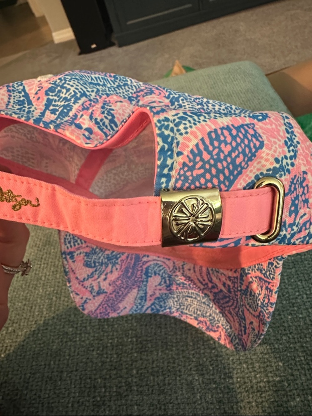 Lilly Pulitzer Pink and Blue Gator Hat - Picture 4 of 4